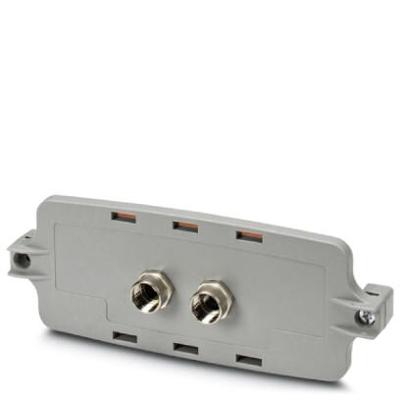 Phoenix Contact ECS-P-122X169-S-UV-2M12 GY 1050379 Frontplaat (l x b x h) 62 x 163 x 30 mm PC Grijs 5 stuk(s)