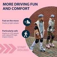 Hudora rolschaatsen sneaker amber, maat 32-35 - thumbnail