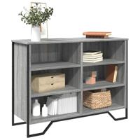 Dressoir 101x35,5x74,5cm bewerkt hout grijs sonoma eikenkleurig - thumbnail