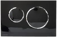 Geberit Sigma 20 bedieningspaneel glans zwart/chroom voor Sigma reservoirs 8cm (UP720) en 12cm (UP320) - thumbnail