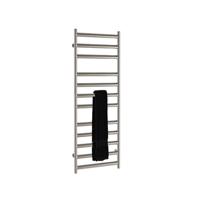 EH Design Radiator Athena Met Digitale Thermosstaat 35x120 cm Geborsteld RVS - thumbnail