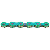 Shimano Ketting kmc x12 waxed 126 schakels - aurora green - thumbnail