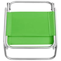 Strandstoelen 2 st inklapbaar stof groen - thumbnail