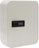 Sleutelkast met combinatieslot, voor 30 sleutels, wit - thumbnail