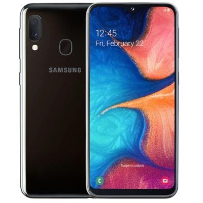 Samsung Galaxy A20e Smartphone (14,7 cm (5,8 inch) 32 GB intern geheugen, 3 GB RAM, Dual SIM, blauw) - Duitse versie, 32 GB, zwart