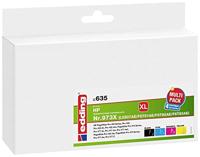 Edding Inktcartridge vervangt HP 973X, L0S07, F6T81, F6T82, F6T83 Compatibel Zwart, cyaan, magenta, geel EDD-635 18-635 - thumbnail