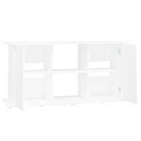 Aquariumstandaard 121x41x58 cm bewerkt hout wit - thumbnail