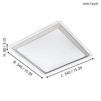 Eglo Led plafondlampCompeta 1 24w - 3000K - 34cm wit - 95679