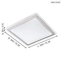 Eglo Led plafondlampCompeta 1 24w - 3000K - 34cm wit - 95679 - thumbnail