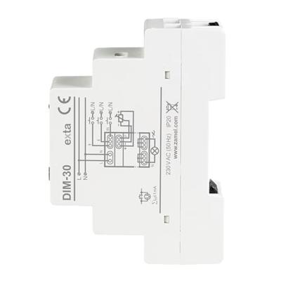 Zamel EXT10000228 DIN-rail dimmer Geschikt voor lampen: LED-lamp, TL-buis, Halogeenlamp, Gloeilamp Zamel EXT10000228 DIN-rail dimmer Geschikt voor lampen: LED-lamp, TL-buis, Halogeenlamp, Gloeilamp