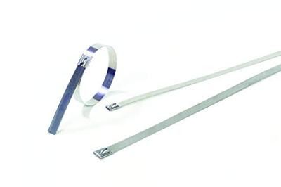 Ty-met Yls-4.6-300A Ball-lock kabelbinders 440N treksterkte, roestvrij staal 304, metallic (100 stuks)