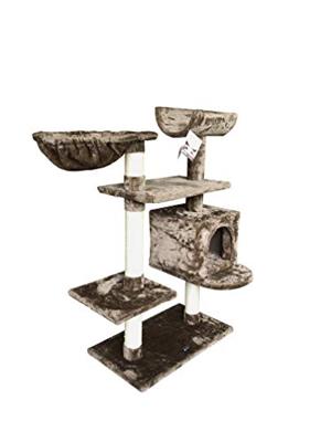 Krabpaal voor Katten Gloria Jarama Boomstructuur Bruin Hout Papier Sisal (35 x 100 x 60 cm)