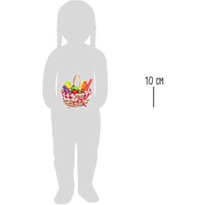 Small Foot houten picknickmand met snij fruit, 15dlg.