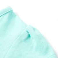 Kindershirt met bloemenprint 92 lichtmintkleurig - thumbnail