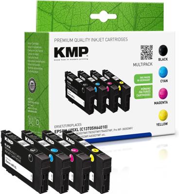 KMP Inktcartridge vervangt Epson 405XL, T05H6, T05H1, T05H2, T05H3, T05H4 Compatibel Combipack Zwart, Cyaan, Magenta, Geel 1656,4005 1656,4005 KMP Inktcartridge vervangt Epson 405XL, T05H6, T05H1, T05H2, T05H3, T05H4 Compatibel Combipack Zwart, Cyaan, Magenta, Geel 1656,4005 1656,4005