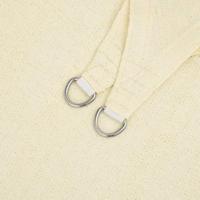 Zonnezeil 160 g/m 6x7 m HDPE crmekleurig - thumbnail