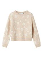 Name it winter sweater meisjes - beige - regular fit, gebreid - NkfOline - thumbnail