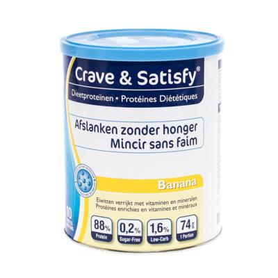 Crave & Satisfy Dieetproteinen Banana Pot 200g
