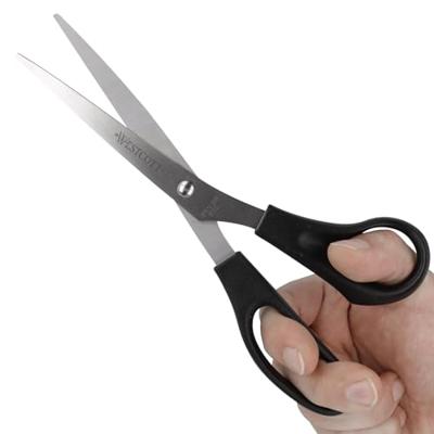 Quantore Schaar westcott buro 210mm rvs met kunststof grip groot oog - thumbnail