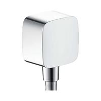 Hansgrohe FixFit muuraansluitbocht met terugslagklep, chroom - thumbnail