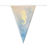 Vlaggenlijn Zeemeermin folie 4m 30x20cm - thumbnail