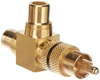 Wentronic 10 stuks adapter - verguld - cinch stekker op 2X cinch koppeling - thumbnail