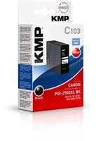 KMP Inktcartridge vervangt Canon PGI-2500BK XL Compatibel Zwart C103 1565,0001 - thumbnail