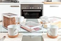 Rotho LOFT Bewaardoos 10x10x28.5 cm 2L Wit/Transparant - thumbnail