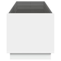 Salontafel met Infinity LED 90x50x50 cm wit - thumbnail