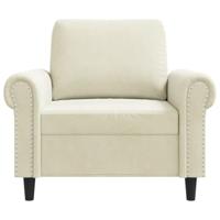 Fauteuil 60 cm fluweel crmekleurig - thumbnail
