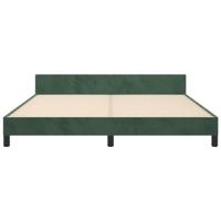 Bedframe zonder matras 160x200 cm fluweel donkergroen - thumbnail