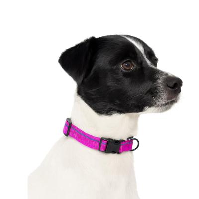 Jack and Vanilla Hondenhalsband - Nylon - Kliksluiting - Roze - 35 cm