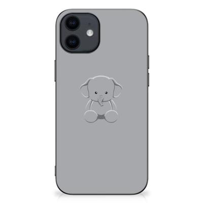 iPhone 12 Pro | 12 (6.1") | Bumper Hoesje | Grijs Baby Olifant
