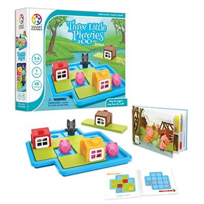 Smart Games Drie Kleine Biggetjes (48 Opdrachten) Smart Games Drie Kleine Biggetjes (48 Opdrachten)
