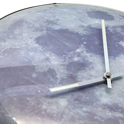 NeXtime ne-3164 wandklok dia. 35 cm, bol glas, 'blauw moon dome' NeXtime ne-3164 wandklok dia. 35 cm, bol glas, 'blauw moon dome'
