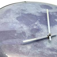 NeXtime ne-3164 wandklok dia. 35 cm, bol glas, &apos;blauw moon dome&apos; - thumbnail
