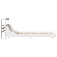 Bedframe zonder matras massief grenenhout wit 75x190 cm - thumbnail