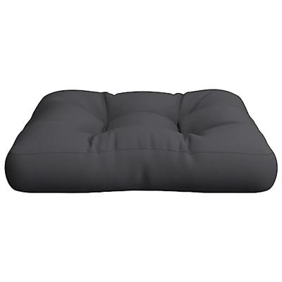 VidaXL Palletkussen 58x58x10 cm stof zwart