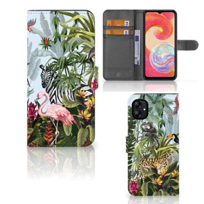 Telefoonhoesje | Met pasjeshouder | voor Samsung Galaxy A04e Jungle