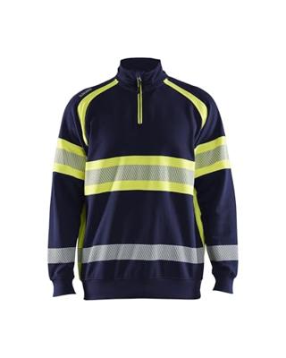 Blåkläder High-Vis Sweater 35531158 | Marine/High-Vis Geel | Maat L - 7330509830635 Blåkläder High-Vis Sweater 35531158 | Marine/High-Vis Geel | Maat L - 7330509830635