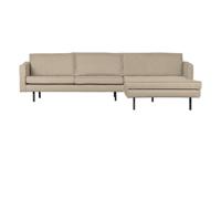 WOOOD Rodeo bank chaise longue rechts bouclé Beige - thumbnail