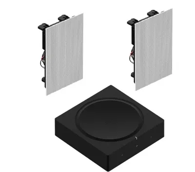 SONOS Combi deal Amp Set met Sonos In-wall wand speakers - Wit SONOS Combi deal Amp Set met Sonos In-wall wand speakers - Wit