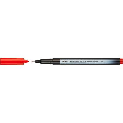 Fineliner pentel pointliner s40-b fijn rood | 12 stuks