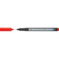 Fineliner pentel pointliner s40-b fijn rood | 12 stuks - thumbnail