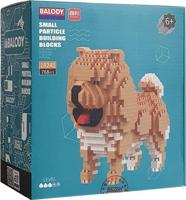 Balody chow chow hond met nanoblocks mini lego bouwstenen 768 onderdelen - thumbnail