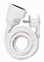 Kopp 143602080 Stroom Verlengkabel Wit 3.00 m H05VV-F 3G 1,5 mm² - thumbnail