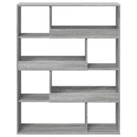 kamerscherm 100x33x125,5 cm bewerkt hout grijs sonoma eiken - thumbnail