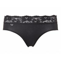Romance Midi - kanten dames heup slip - Microfiber dames onderbroek - 42 - Zwart | Dames slip - Onderbroek - Ondergoed - 42 - Onderbroek - - 42 - - thumbnail