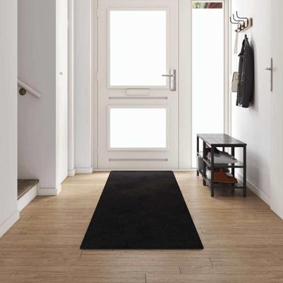Tapijt Loper Zwart 80 x 500 cm 100% Polypropylene Tuft