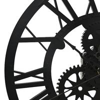 Wandklok 30 cm acryl zwart - thumbnail